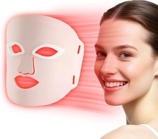 Red Light Therapy Mask for Face, 7-Color LED Anti-Aging Skincare