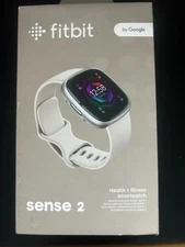 Fitbit Sense 2 Health Fitness Smartwatch in Lunar White SEALED