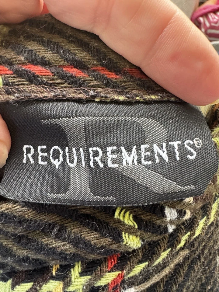 Falda de mezcla de lana a cuadros con flecos talla 16 de colección Requirements Forrado Foto 3 de 4