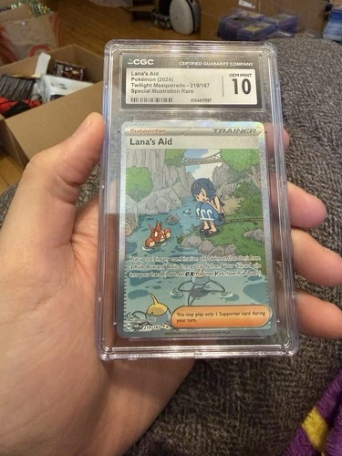 Pokémon Lana's Aid 219/167 Twilight Masquerade SIR CGC 10
