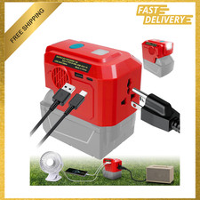 200W Power Inverter for Milwaukee M18B Battery Adapter Charger Portable AC USB