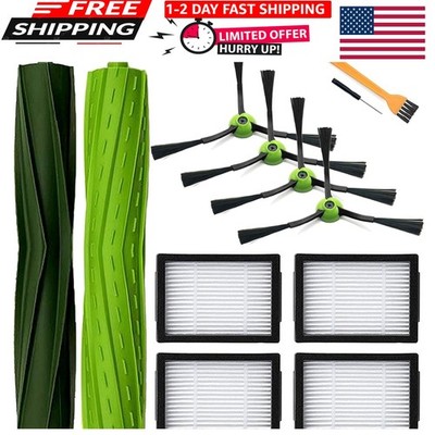 9 Pack Replacement Parts Set for iRobot Roomba - Multi-Surface Brushes & Filters