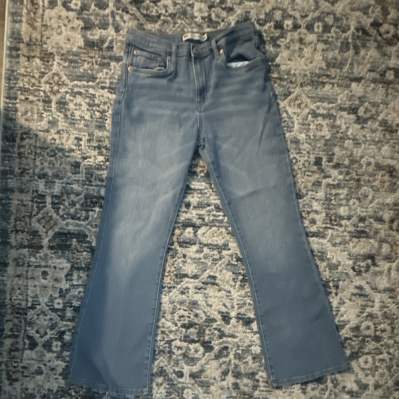 Levi's Girls 726 Flare Jeans Size 16 Blue Denim Regular  Inseam