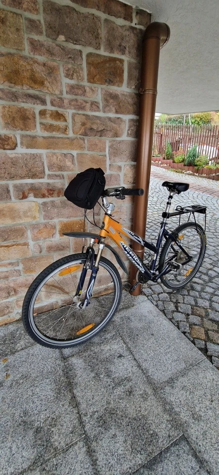 Fahrrad gut erhalten, 26 Zoll, mit Fahrradtasche, Merida, Orange, sportlich - Bild 2 von 3