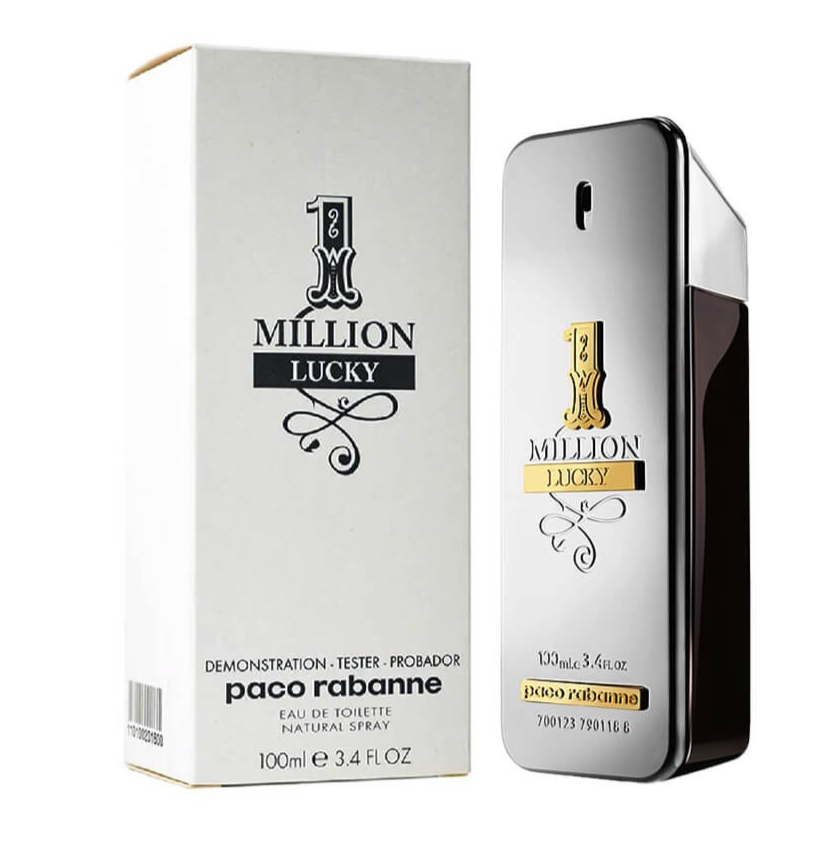 Paco Rabanne Million Lucky (Tester) 100ml oz EDT Spray Men