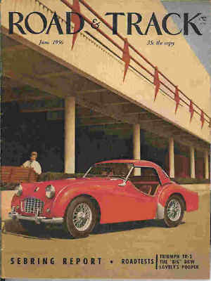 Road & Track 1956 Jun sebring triumph stutz dkw lotus