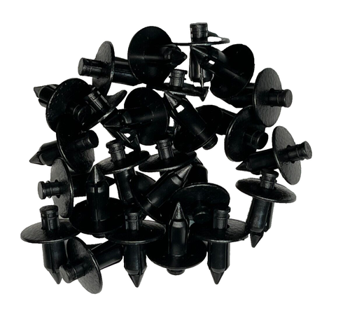 25 retenedores negros de nailon tipo empuje Auveco 16784 Toyota FABRICANTE DE EQUIPOS ORIGINALES: 90467-07043 - Imagen 2 de 3