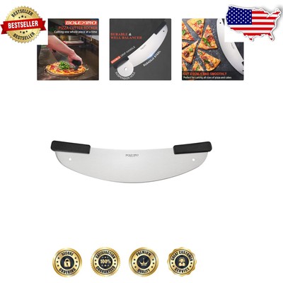 Multi-Functional 20'' Pizza Cutter Rocker Knife for Effortless Kitchen Cutting