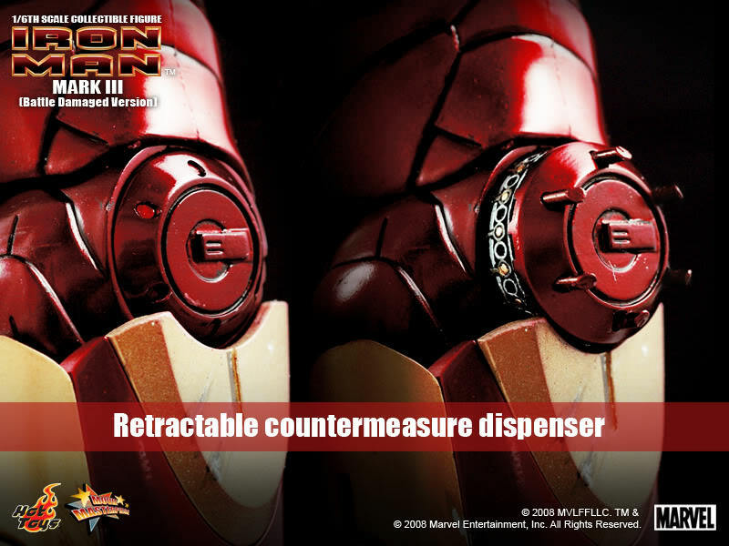 IRON MAN - HOT TOYS DE IRON MAN MARK III BATTLE DAMAGED VERSION  30CM Iron Man 3 P3599601