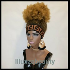 Hot   synthetic afro Kinky Curly Headband Wig