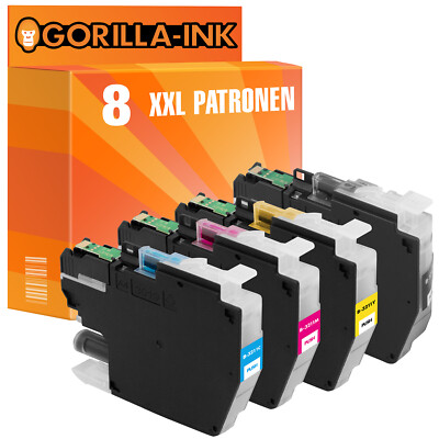 8 Patronen XXL für Brother LC-3211 DCP-J 572 DW DCP-J 772 DNW DCP-J 772 DW