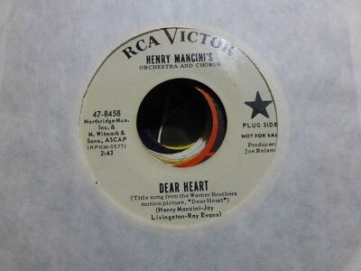 HENRY MANCINI DEAR HEART & HOW SOON PROMO.    45