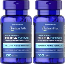 Puritan's Pride Dhea 50 Mg Tablets, Twin Pack 200 Total Count