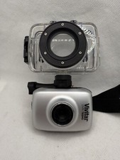 Vivitar DVR783HD HD Action Video Blue Compact Camcorder Camera  Waterproof Case