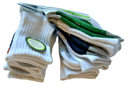 TEK GEAR Youth Sport Socks 18-Pair Bundle (1/4 and Crew) Youth Shoe Sz 9-3.5 NEW - Picture 9 of 17