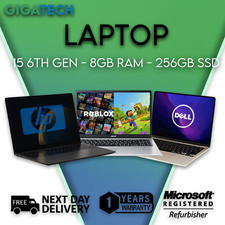 Computadora portátil económica Intel i5 6ta generación con memoria Windows 10 8 GB 256 GB SSD Wifi