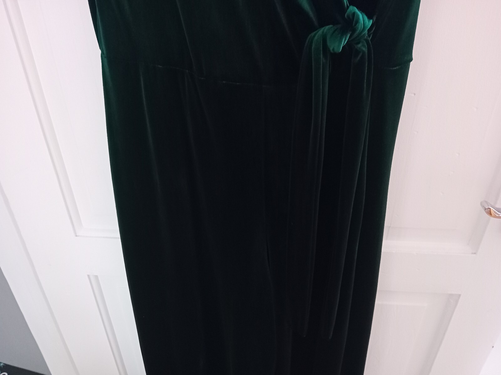 Womens Green Velvet Trouser Suit For Christmas Size 14 eBay