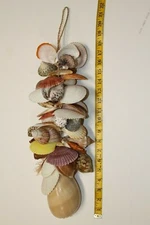 Heavy Large Seashells Hanging Mobile Densely Packed, Handmade Natural,Sea Beauty
