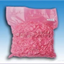 200 Pink Natural Latex Rubber Finger Cots Smooth Powder-Free Elastic