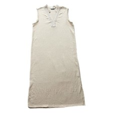 Vestido midi de playa con ribete de ganch…