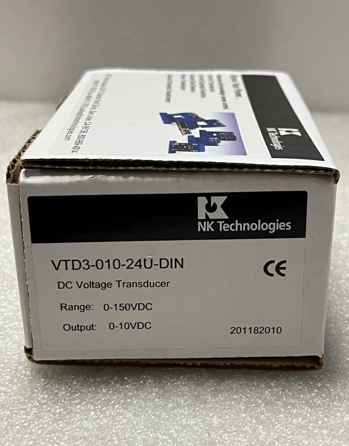 New NK Technologies VTD3-010-24U-DIN DC Voltage Transducer