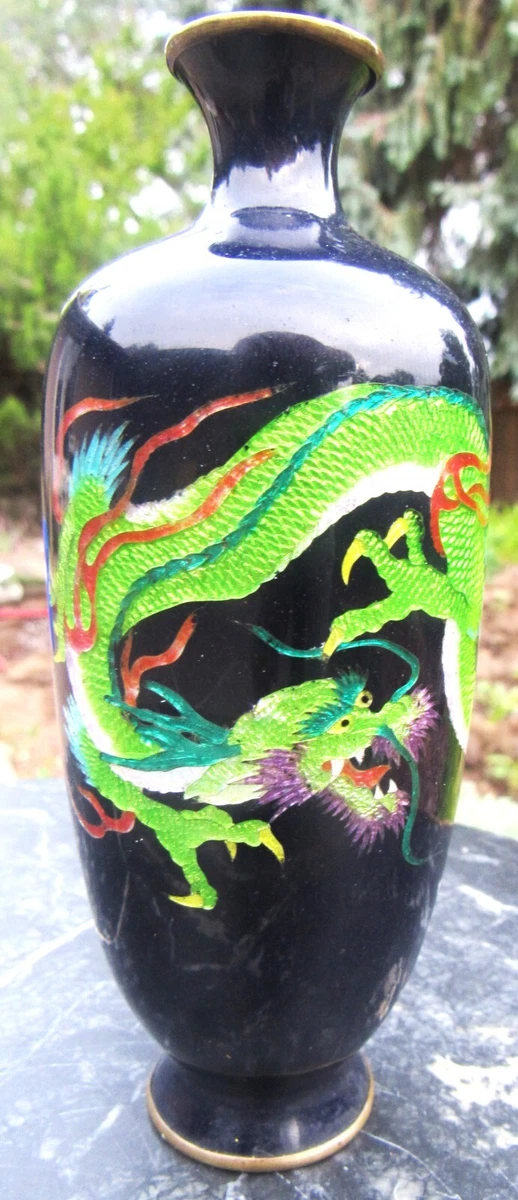 日本景泰蓝龙在日本古董花瓶| eBay