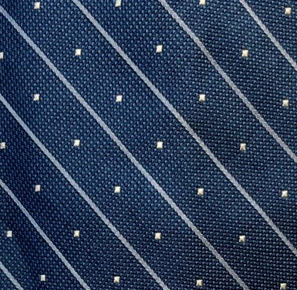 Corbata VITALI de seda a rayas azules Italia Foto 2 de 4