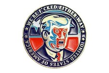 Donald Trump Hillary Clinton We Are F cked Either Way Flip Coin