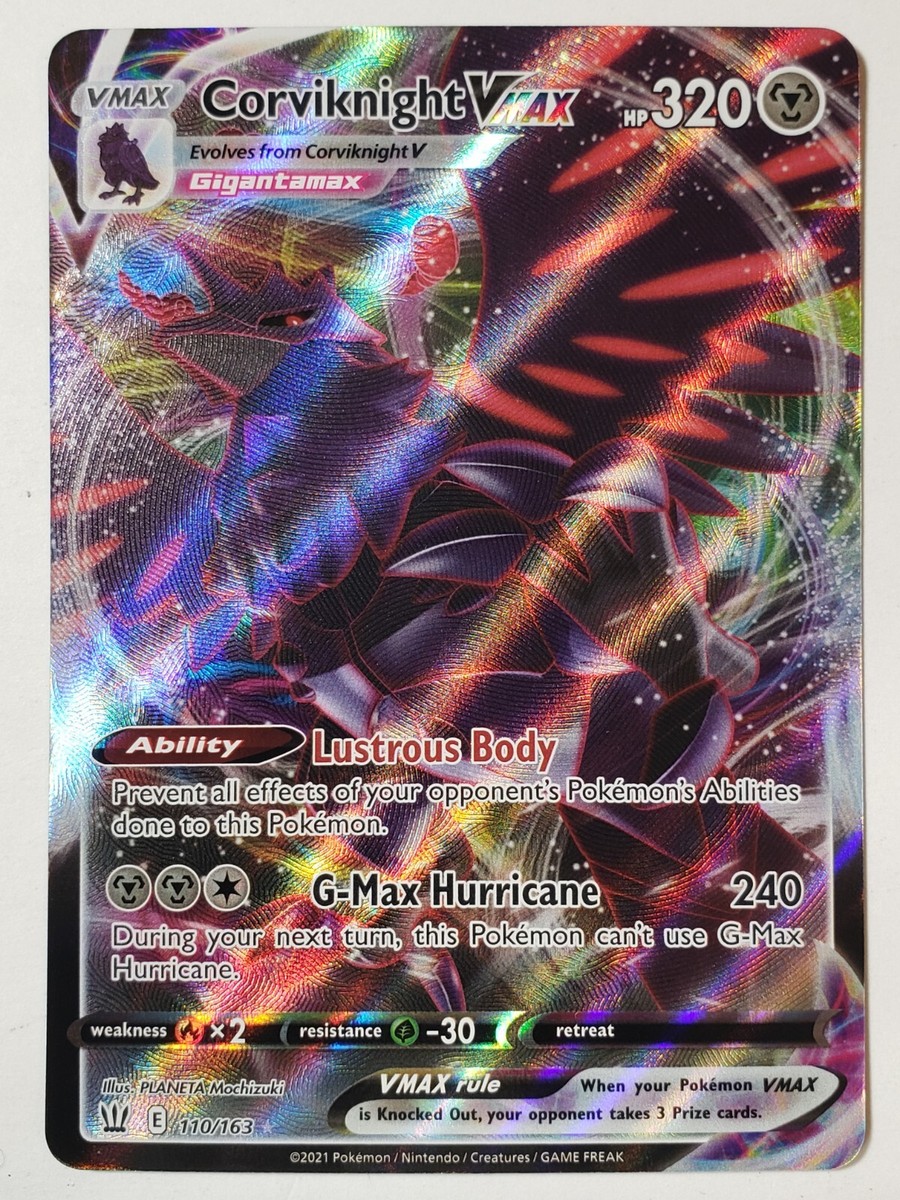 corviknight vmax pokemon card value Corviknight VMAX Trainer Gallery Gold Metal Pokemon Card
