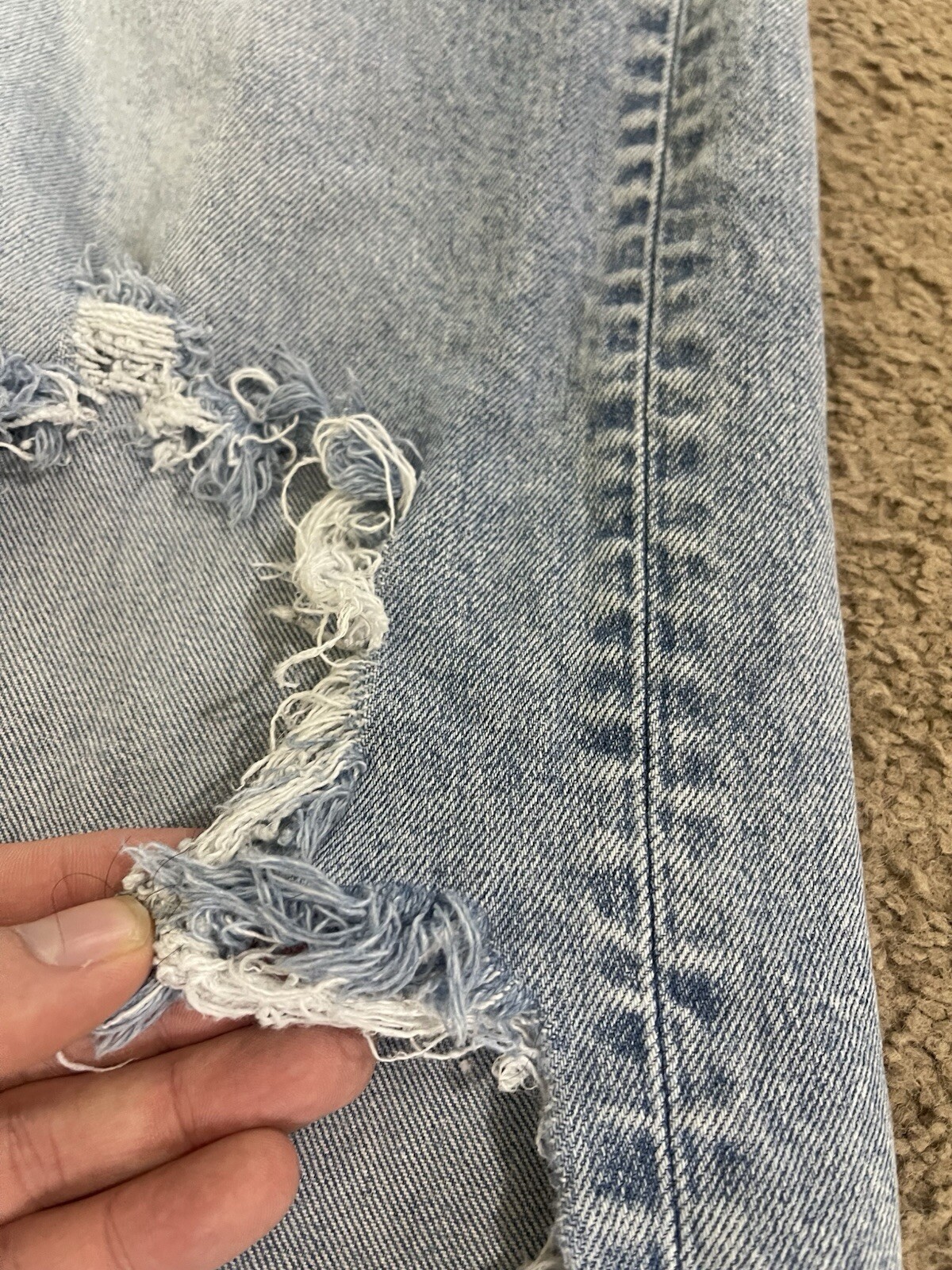 american eagle ae77 Straight Crop Thrashed Distre… - image 6