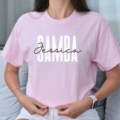 Personalized Samba T-shirt gift Custom name Samba Dance Teacher Unisex Tee Sand 