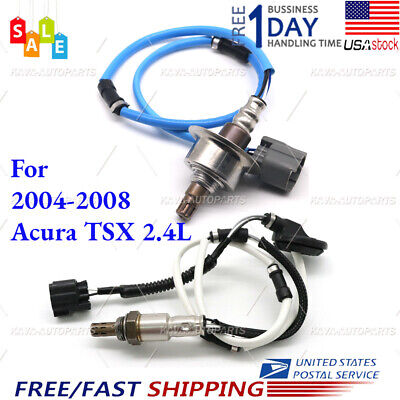 2Pcs Upstream & Downstream O2 Oxygen Sensor Fits For 2004-2008 Acura TSX 2.4L