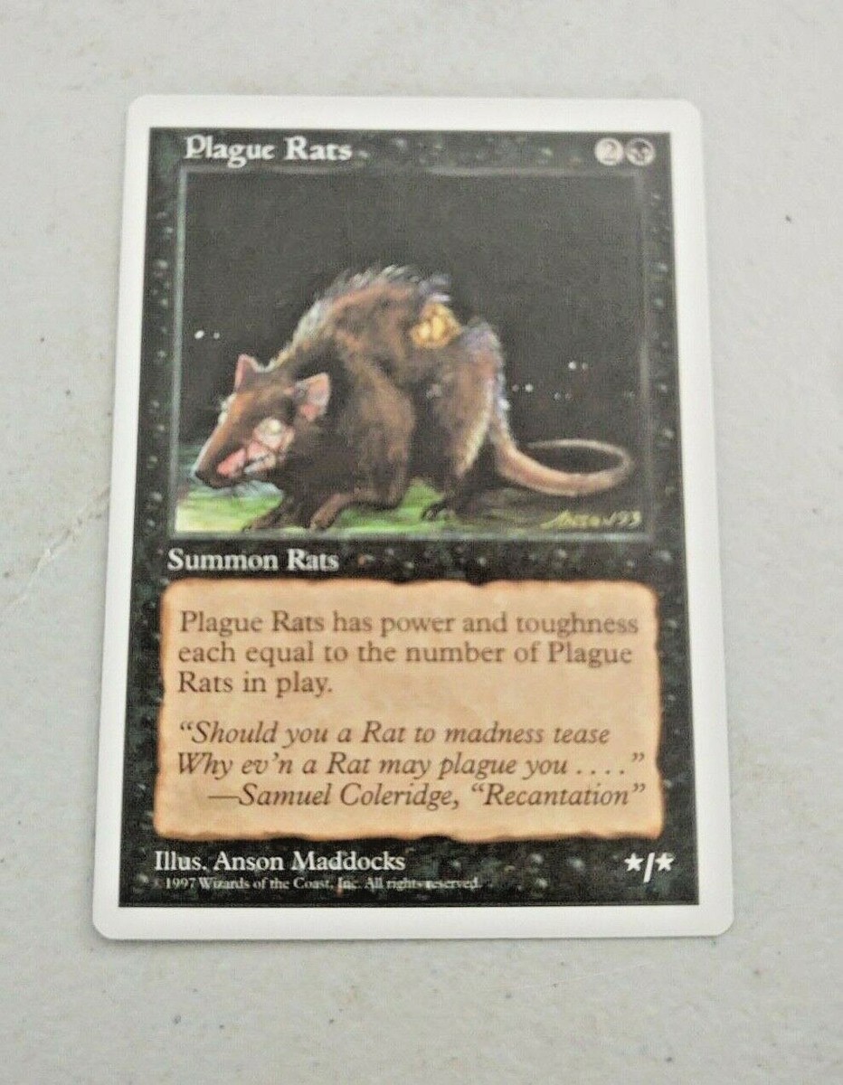 MTG Plague Rats Fifth Edition Regular Common Premium NOS See Description | eBay MTG Plague Rats Fifth Edition Regular Common Premium NOS See Description | eBay