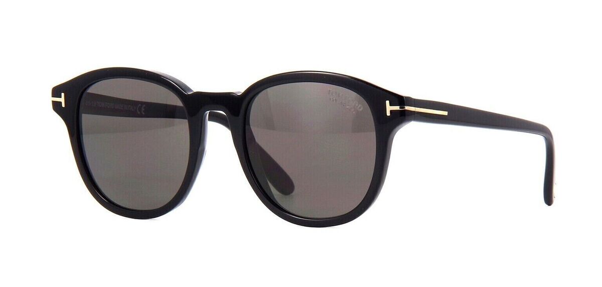 TOM FORD JAMESON FT0752 01D Sunglasses Black Frame Smoke TOM FORD JAMESON FT0752 01D Sunglasses Black Frame Smoke
