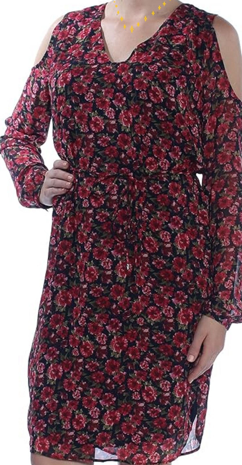 Lauren Ralph Lauren Women's Floral V-Neck Dress Size 2 Elegant & Chic