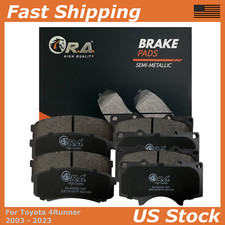 4pc Front & Rear Disc Brake Pads with hardware for Toyota 4Runner 2003 - 2023