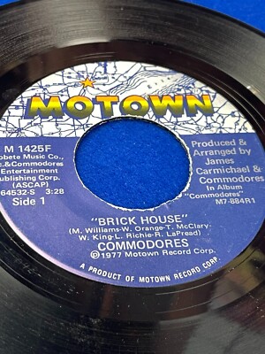 COMMODORES Brick House/Captain Quick Draw Record Album