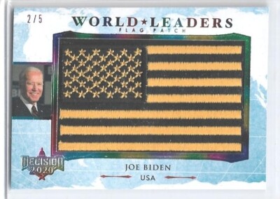 RARE 2020 DECISION RAINBOW JOE BIDEN WORLD LEADERS CARD #WL099 ~ 2