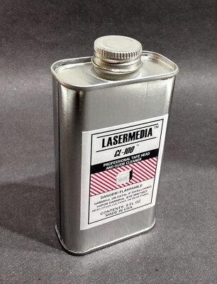 Open Reel Audio Tape Deck Head & Guide Cleaner 8 US FL Oz Lasermedia CL-100