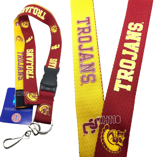 NCAA USC Trojans Two Tone Lanyard Keychain Official Licensed eBay