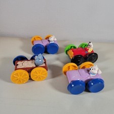 Disney 101 Dalmatians Flip Cars - 1998 McDonalds Happy Meal Toys Lot Of 4