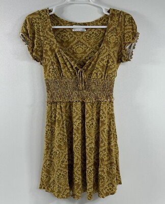mustard yellow urban outfitters dress Kimchi Blue