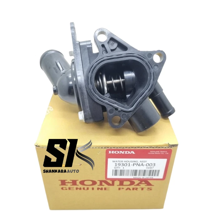 Termostato de refrigerante de motor genuino Honda Acura 19301-PNA-003 con junta JUEGO DE FABRICANTE ORIGINAL Foto 4 de 4