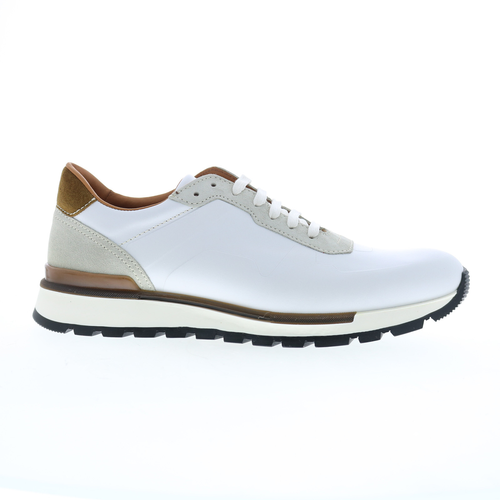 Bruno Magli Davio DAVIO5 Мужские стильные кроссовки из белой кожи на шнуровке 21590₽