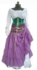 Esmeralda Costume Hunchback of Notre Dame Cosplay Gypsy Halloween S M L XL USA