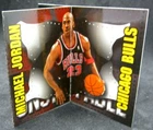 Michael Jordan 1998-98 Fleer Ultra Unstoppable Foldable Card#1!Bulls G GOAT HOF