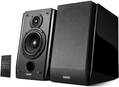 Edifier R1850DB schwarz glänzend aktiv Bluetooth Bücherregal Studio TV/MAC/PC Lautsprecher