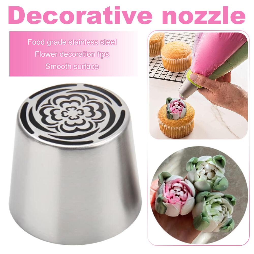 Icing Piping Tip Russian Flower Nozzle Pcs Russian Flower Icing