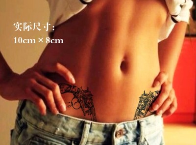 Handgun Pistol Style Tattoo Temporary Arm Leg Waist Sexy School Girl Tattoo Ebay