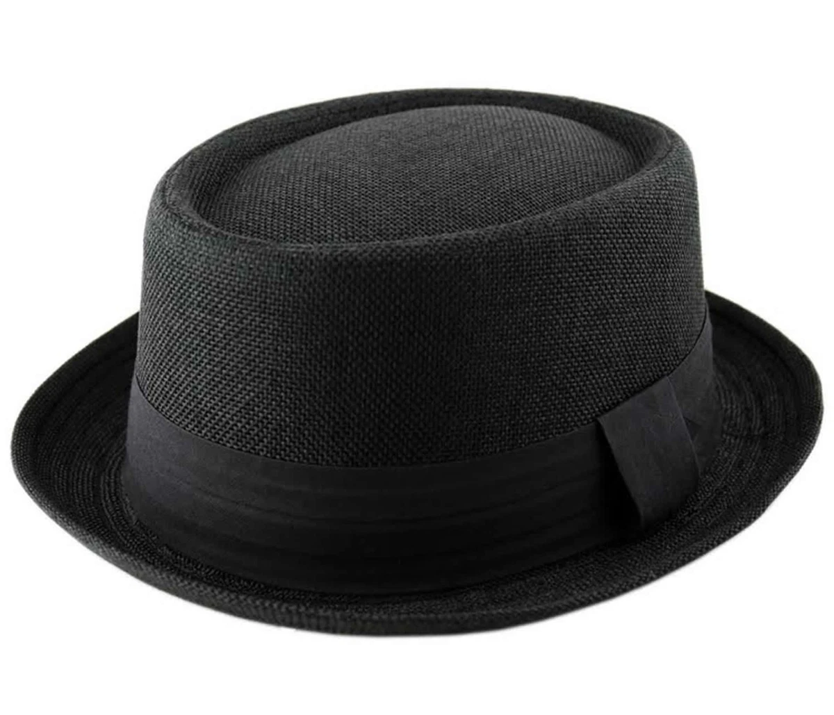 mosquito corona Menos HEISENBERG BREAKING BAD PASTEL DE CERDO Trilby Porkpie Sombrero Gorra  Texturizado Negro | eBay